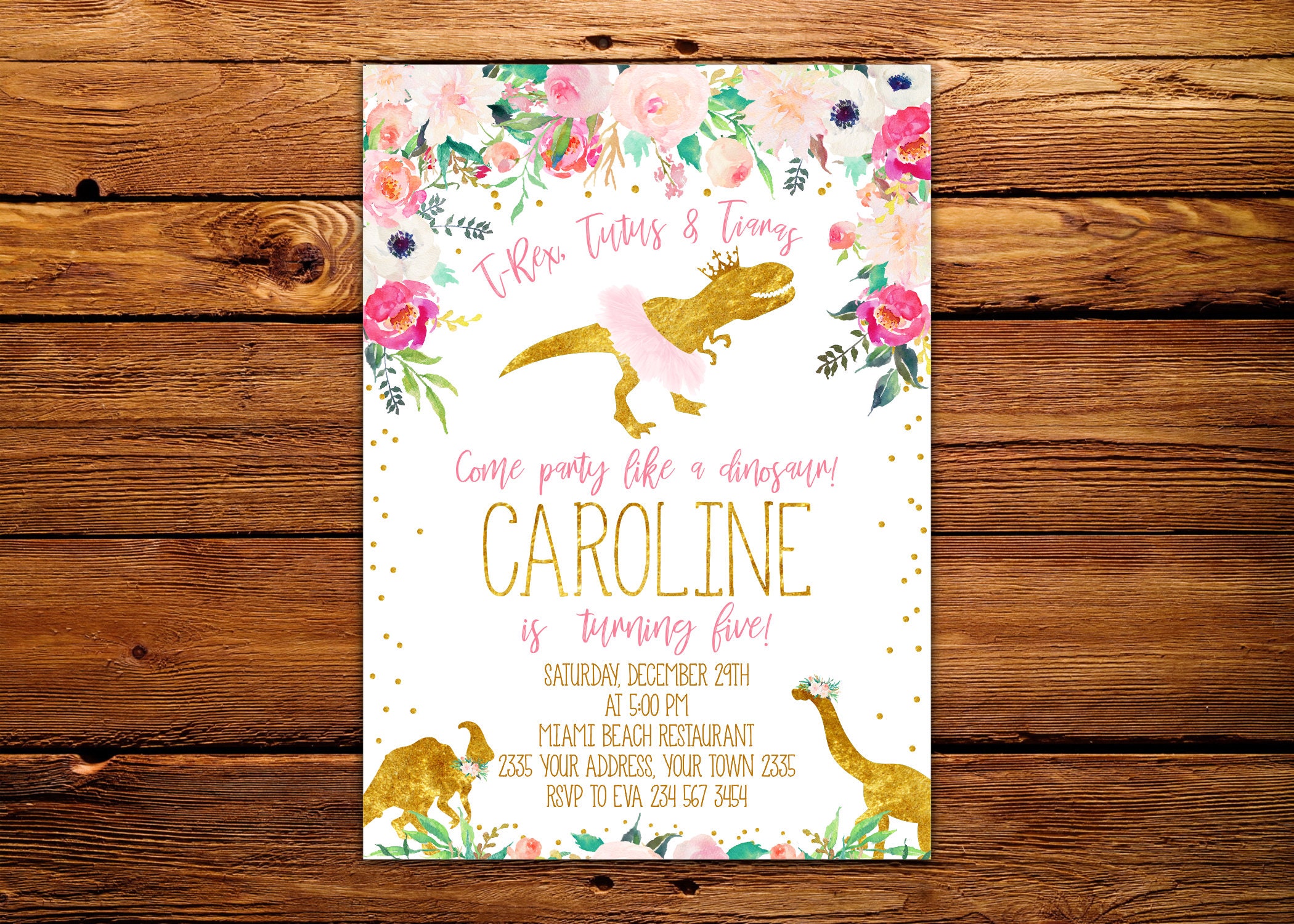 Tutus And Tiaras Birthday Party Invitations 9