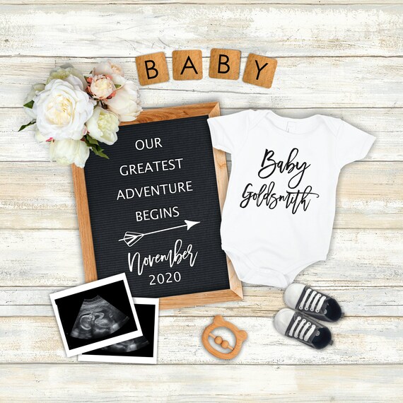 Download Digital Pregnancy Announcement For Social Media Gender Etsy