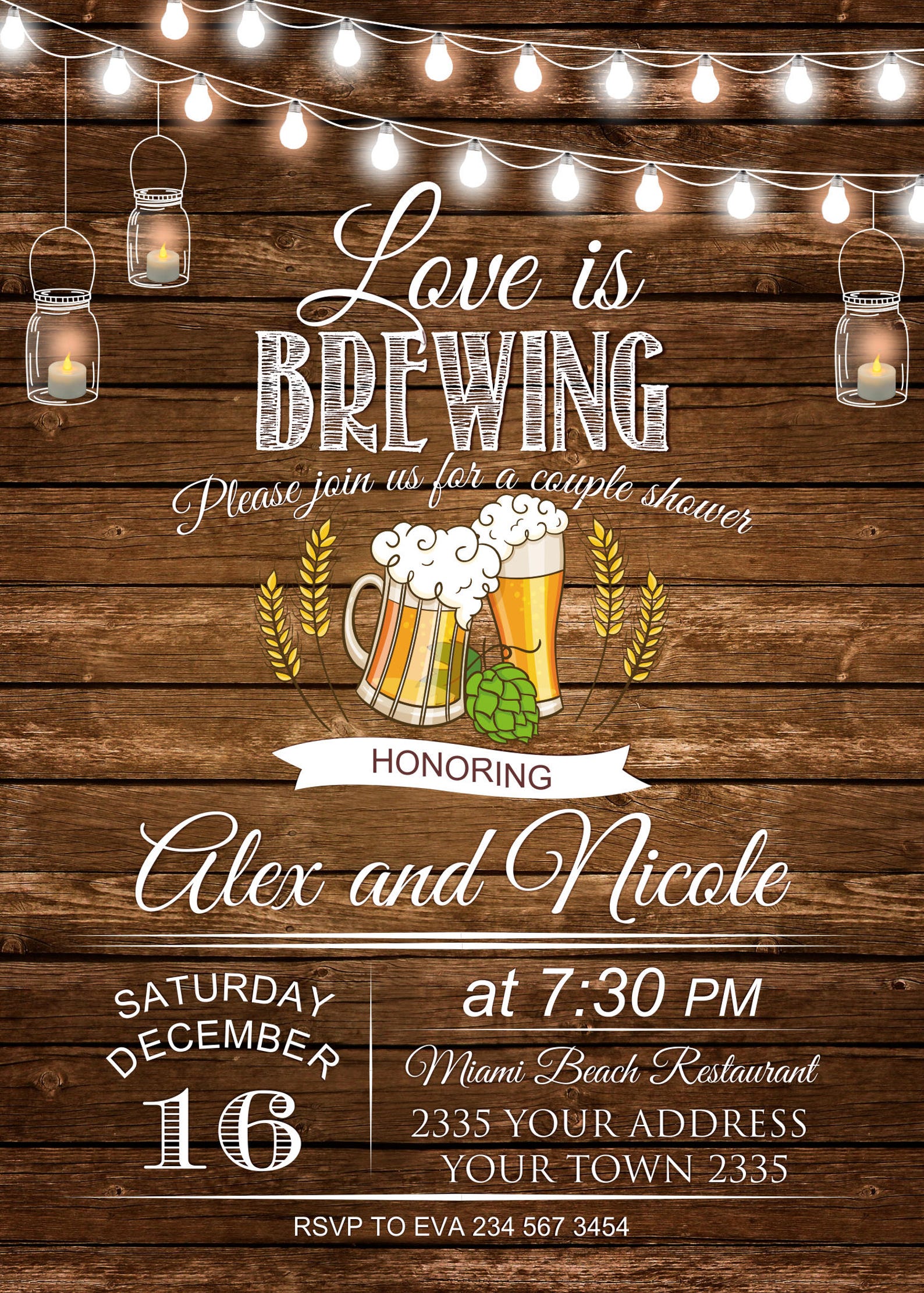 Love is Brewing Invitation. Love is Brewing Couple Shower Etsy