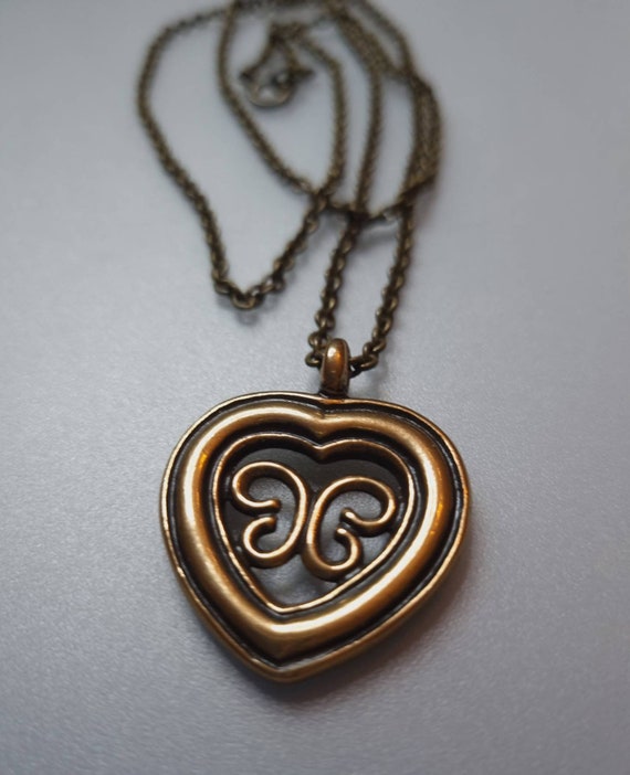 Pendentif Vintage Kalevala Koru – Bronze, Domaine 2786, Finlande (Kalevala Jewelry)