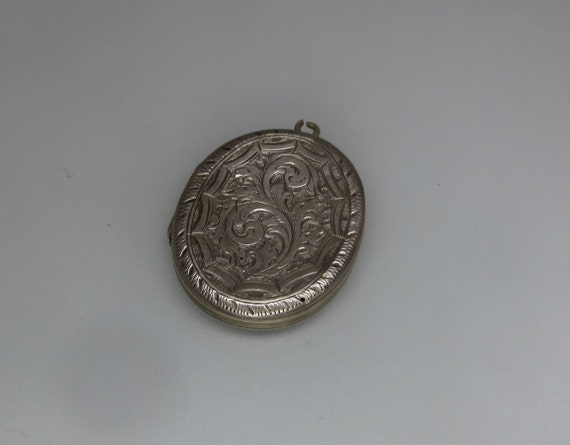 Antique Sterling Silver Victorian Heavily Etched … - image 3