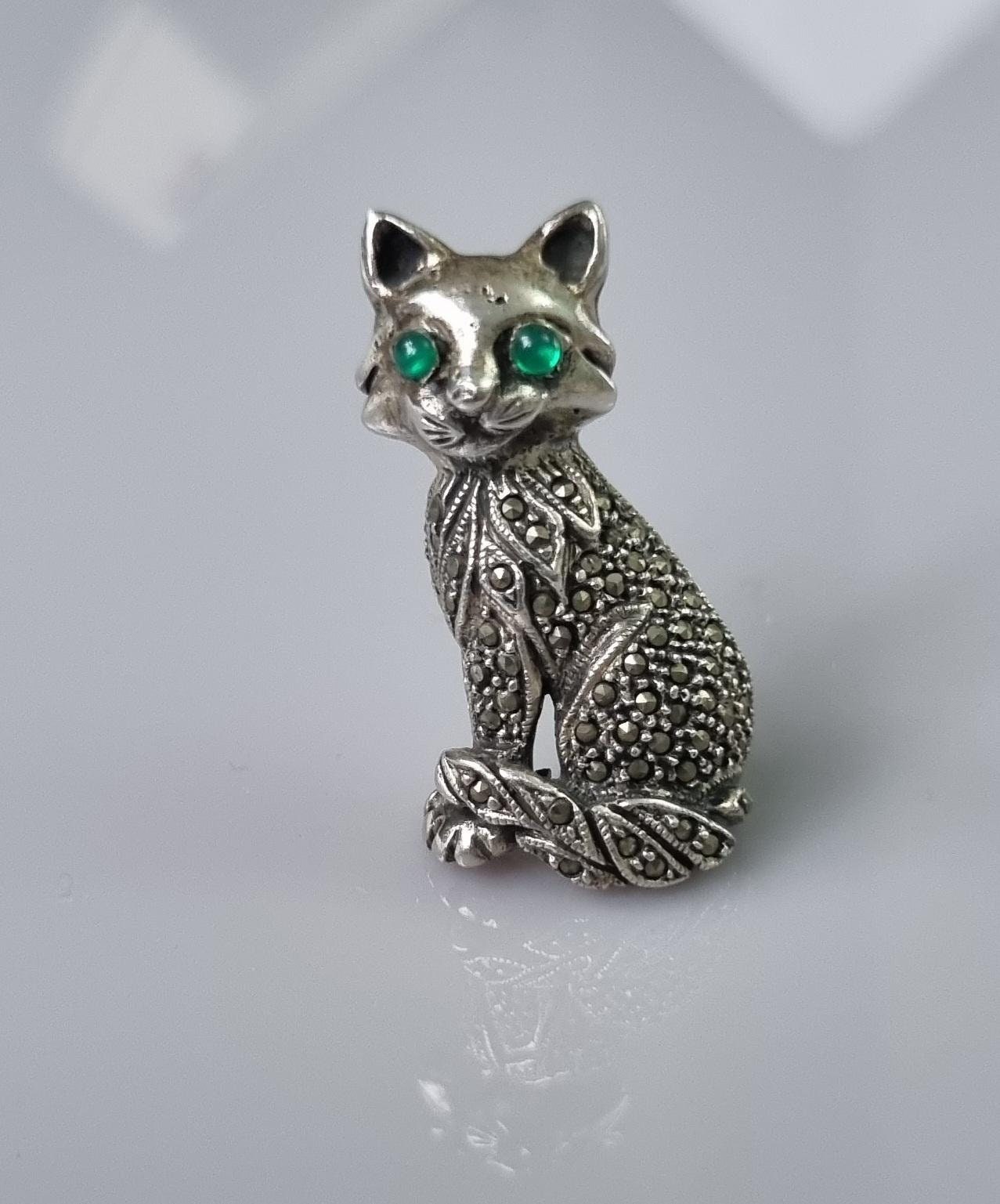 Design Spoo | Gatto Nero 3D Su Cuore Rosa Scintillante Di Zirconi | Perline Pendenti In Argento 925 - Foto 7