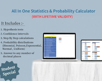 All in One Statistics Calculator (Lifetime Validity)