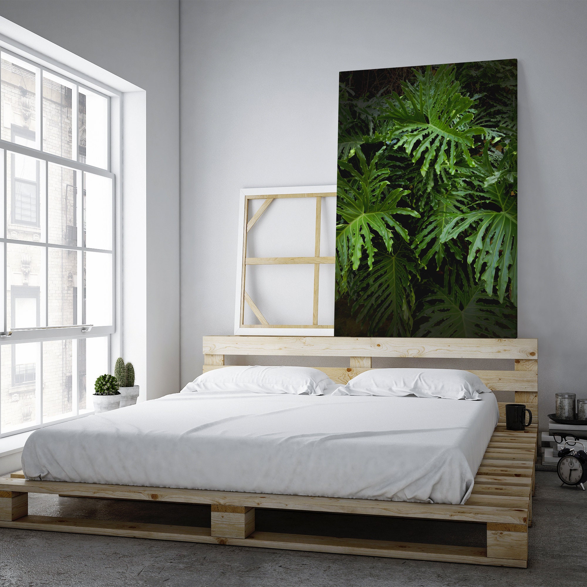 Green Leaves Plant wall art decor ideas Etsy