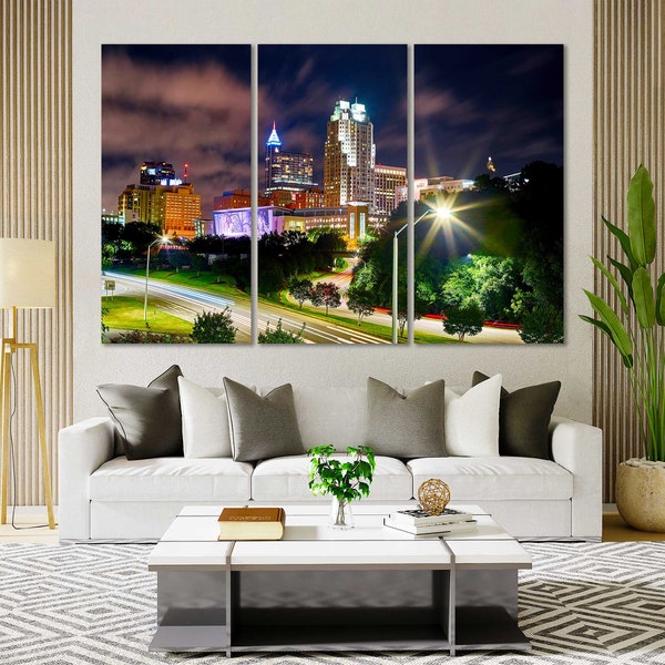 Raleigh Art Canvas Etsy