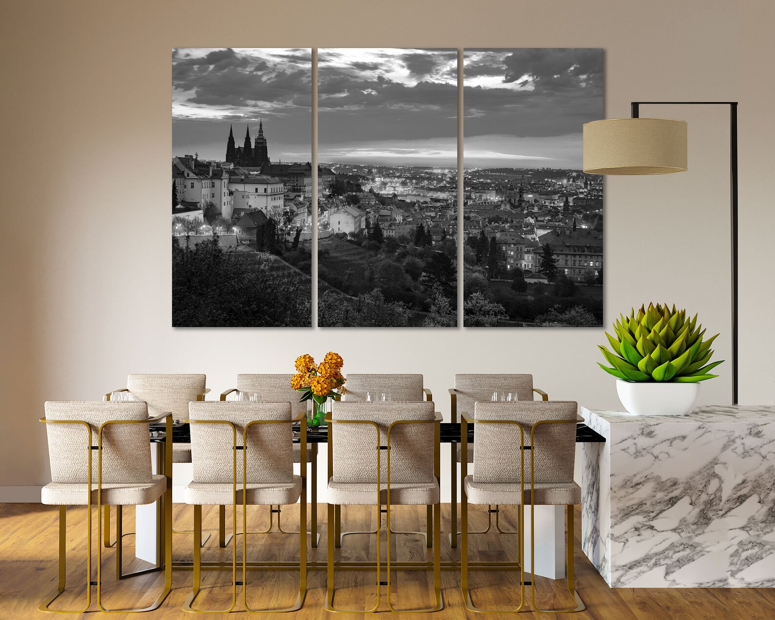 Prague Large Canvas Print Wall Art Prague Wall Art Czech Etsy