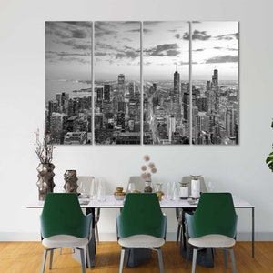 chicago skyline chicago wall art chicago art chicago poster chicago print chicago decor chicago prints chicago canvas chicago canvas art image 10