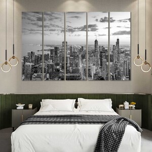 chicago skyline chicago wall art chicago art chicago poster chicago print chicago decor chicago prints chicago canvas chicago canvas art image 7