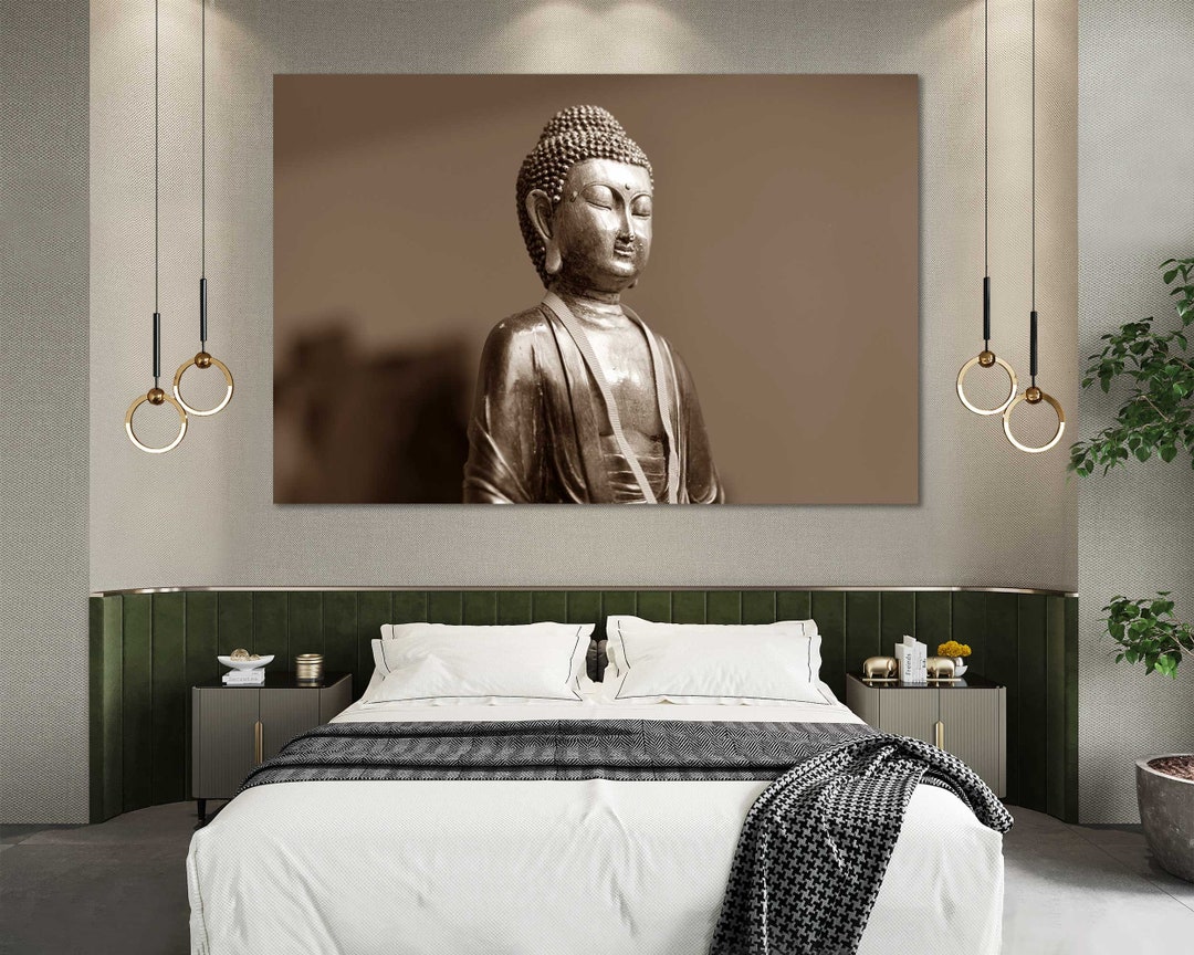 Buddha Canvas Print Wall Art, Ready to Hang Multi Panel Set for Home ...