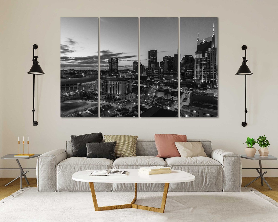 Nashville Canvas Wall Decor Art Nashville Large Wall Art Sale | Etsy