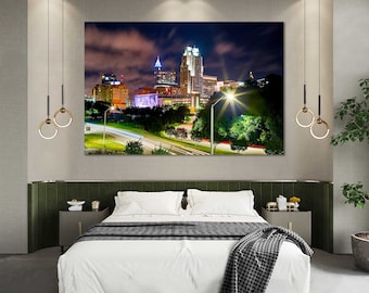 Raleigh Skyline Canvas Sets Raleigh Large Wall Art Sale Raleigh Wall Decor Art Raleigh Wall Decor Paintings Raleigh Decoration Wall Prints