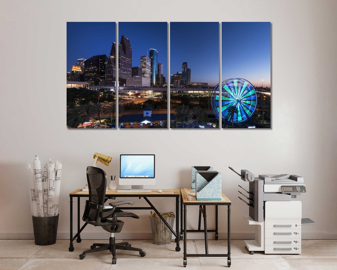 Canvas Set of Houston City Houston Wall Decor Houston Home Etsy
