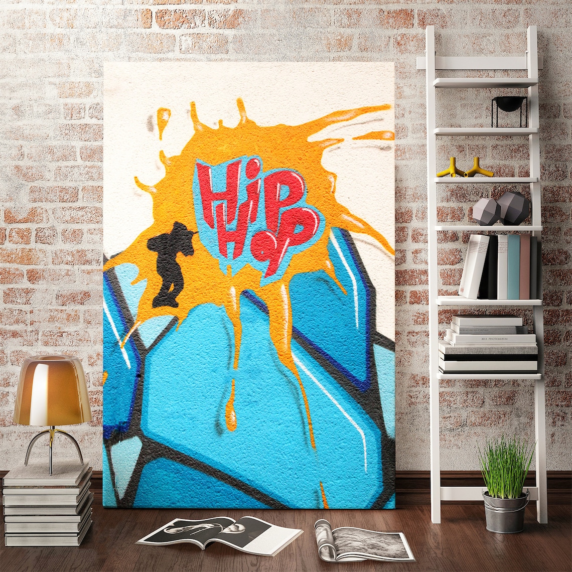 Graffiti Hip Hop Wall Art Graffiti Wall Canvas Art Etsy