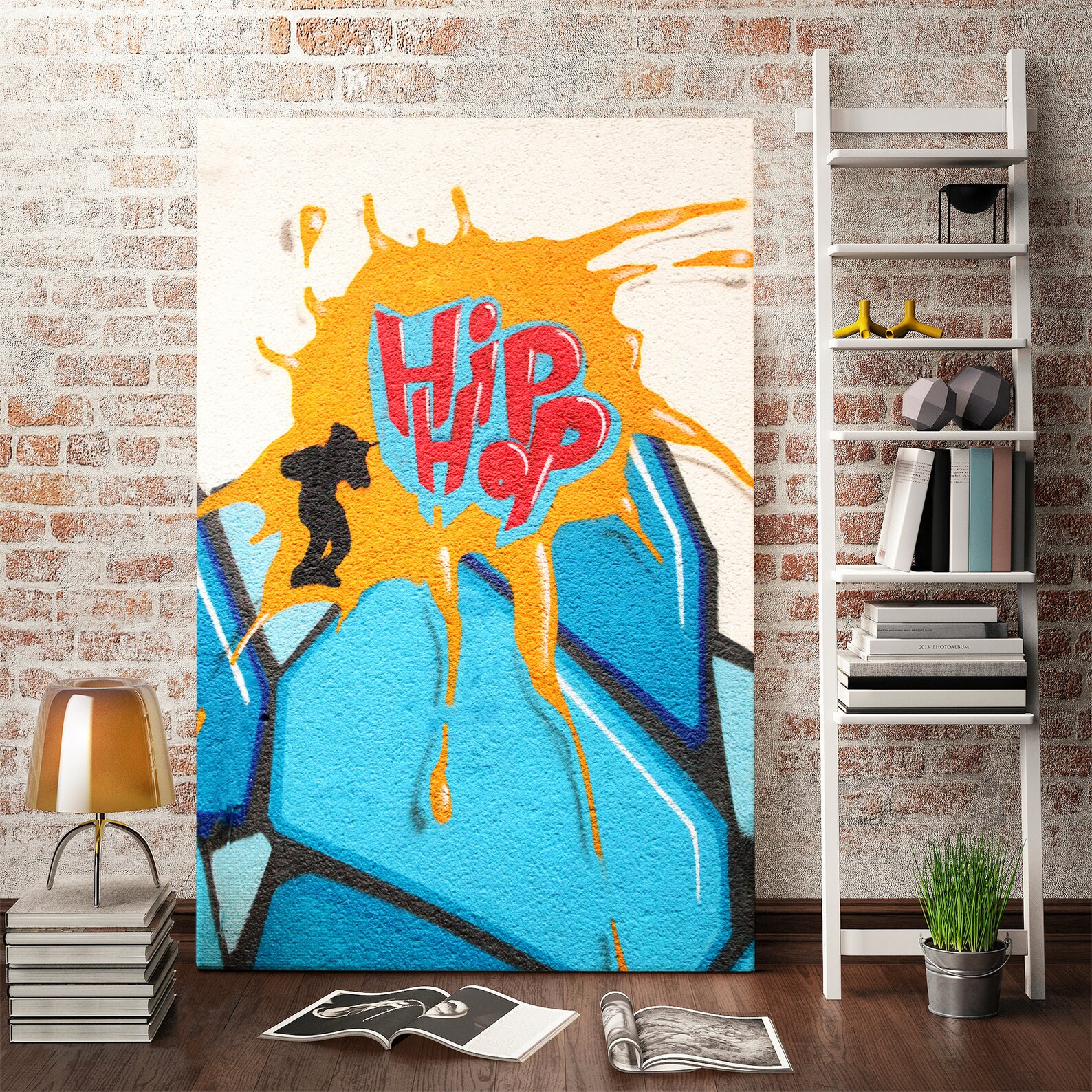 Graffiti Hip Hop Wall Art Graffiti Wall Canvas Art Etsy