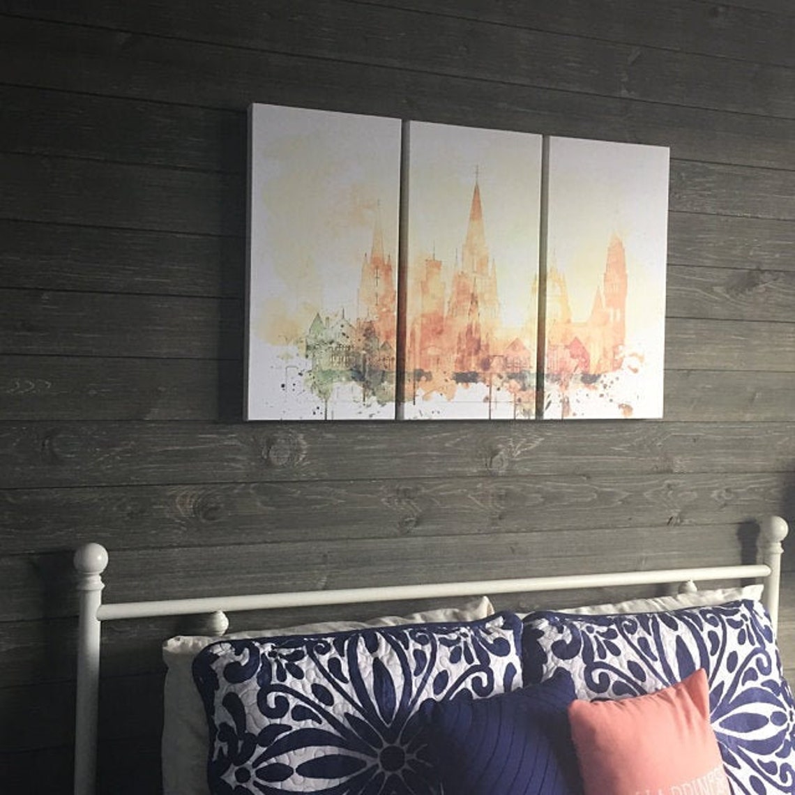 Naples Florida Watercolor Canvas Print Wall Art Naples Florida | Etsy