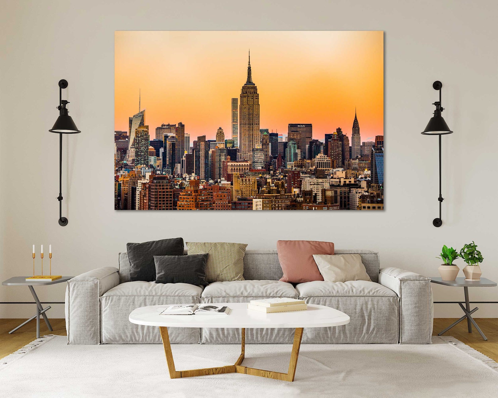 Canvas Set of New York City New York home goods wall decor Etsy