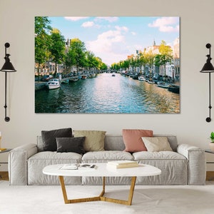Canvas Set of Amsterdam City, Netherlands wall decor, Amsterdam print canvas, Amsterdam travel art, Amsterdam photo print, Amsterdam artwork