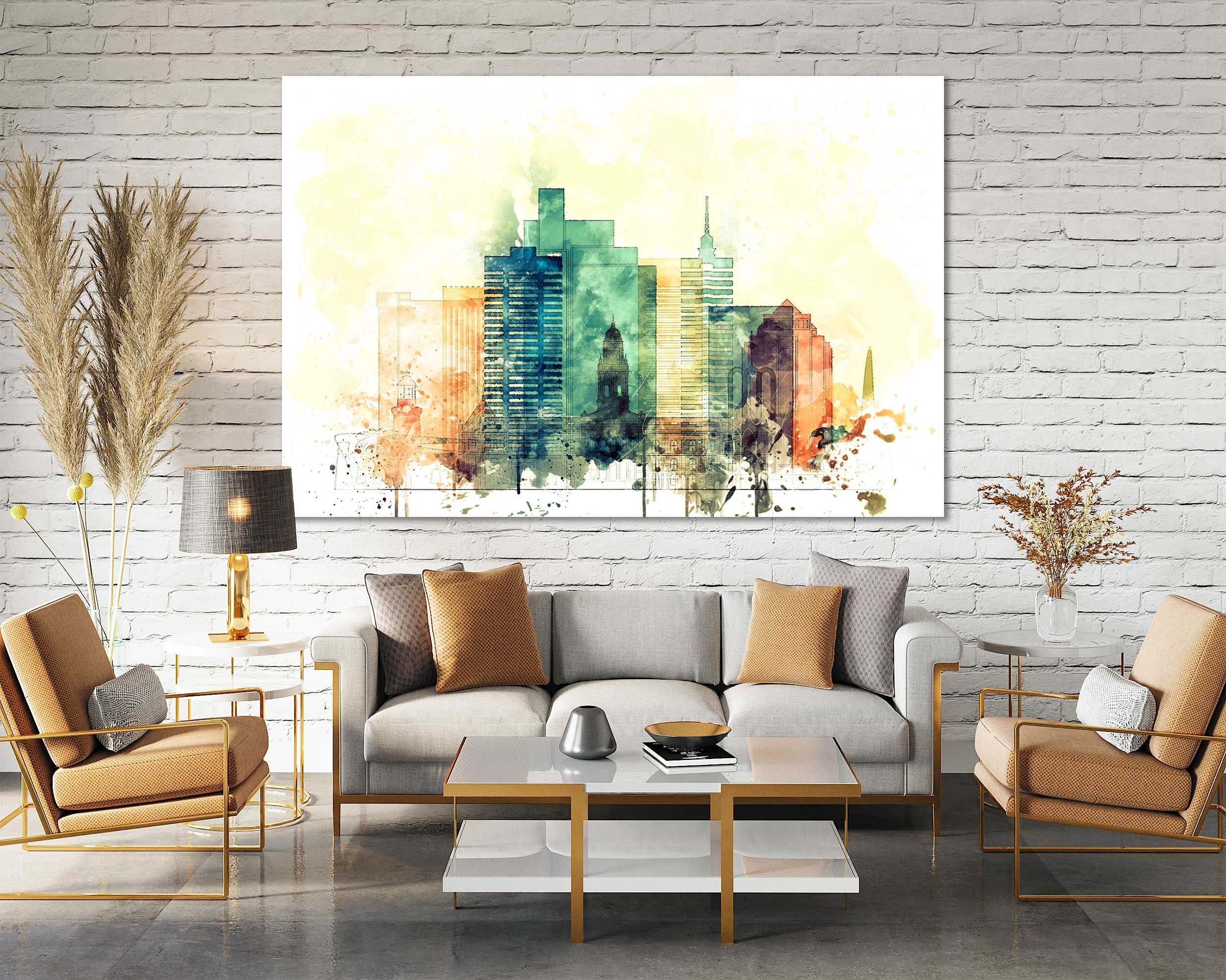 Cape Town Framed Watercolor Canvas Prints Wall Art Cape Town Etsy