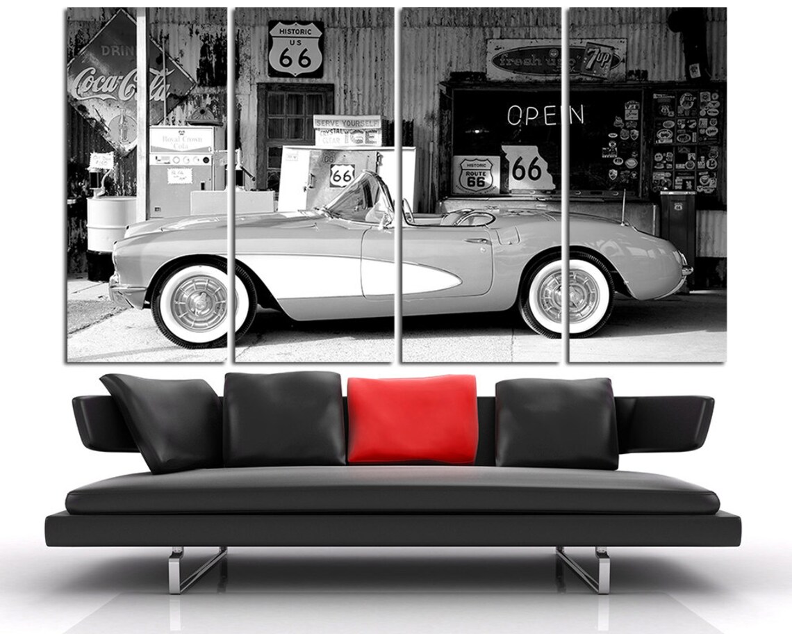 Old Cars Wall Art Old Mobile Poster Vintage Cars Canvas Wall | Etsy