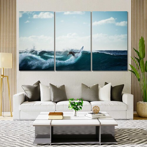 Beach Print Surf Print Summer Wall Art Ocean Decor Beach Etsy