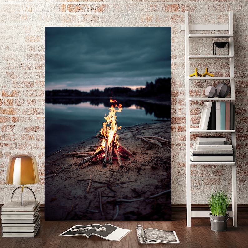 Bonfire pictures for living room walls
