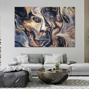 Stilvolles abstraktes Dekor für die Wand, Abstrakter Druck auf Leinwand, zeitgenössische abstrakte Kunst, abstrakte Wandkunst, abstraktes Wohndekor, abstraktes Geschenk