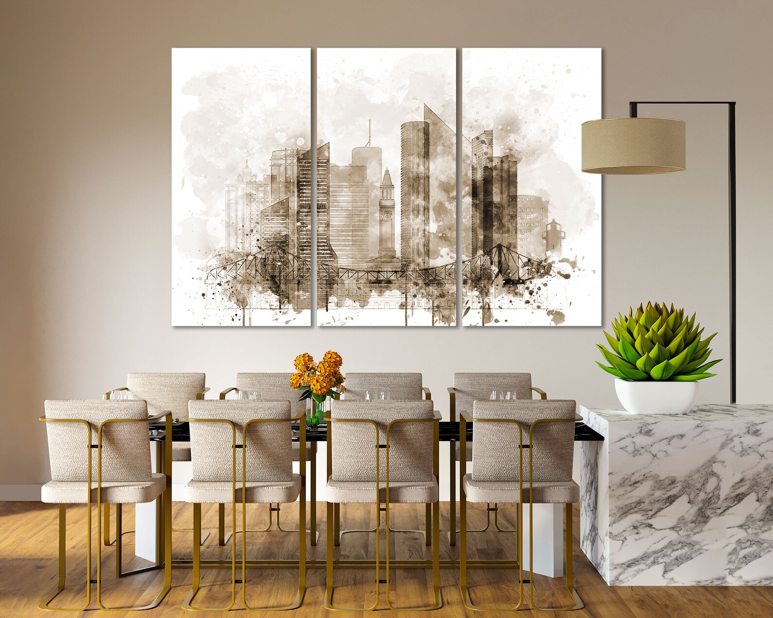 Brisbane Watercolor Canvas Prints Wall Art Brisbane Artwork | Etsy