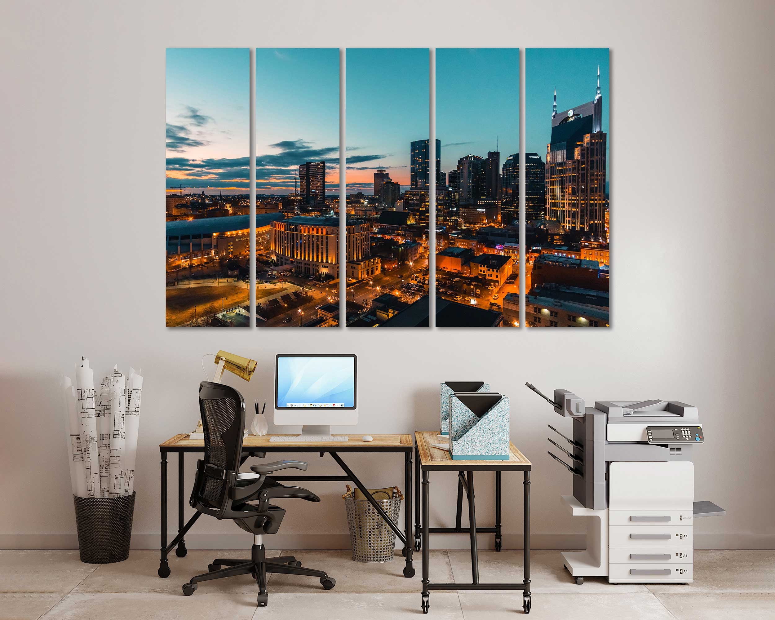 Nashville Canvas Wall Decor Art Nashville Large Wall Art Sale Etsy