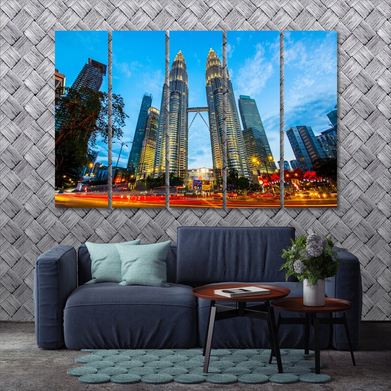 Canvas set of Kuala Lumpur Malaysia Print Wall Decor