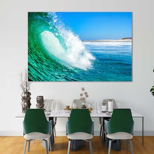 Waves Large Wall Art Canvas Print Waves Extra Large Waves Art Waves Canvas Waves Wall Art Waves Print Waves Poster Waves Photo Ocean Waves