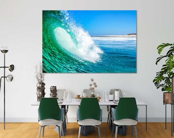 Waves Large Wall Art Canvas Print Waves Extra Large Waves Art Waves Canvas Waves Wall Art Waves Print Waves Poster Waves Photo Ocean Waves