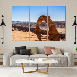 Arches National Park National Park Utah Mountains Wall Decor Nature canvas Canyon Wall Art Canyon Canvas Art Canyon Print Mountains Wall Art