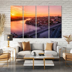 Porto Wall Art, Portugal Cityscape Canvas, Ready to Hang Home Decor image 4