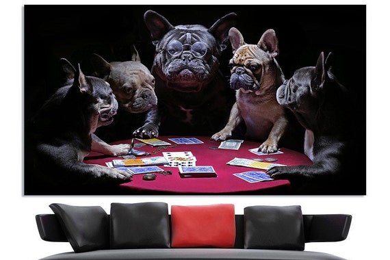 Dogs Playing Poker Poker Night Poker Room Decor Poker Gifts Etsy