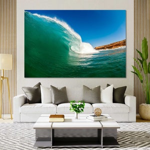 Wave Ocean Wall Art Ocean Print Ocean Canvas Ocean Water Print Ocean Waves Coastal Decor Coastal Wall Art Ocean Water Beach Wall Art