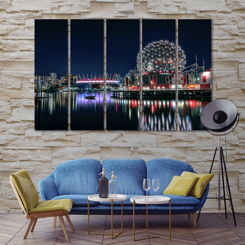 Vancouver Canvas Art Canada Vancouver Wall Art Vancouver Etsy
