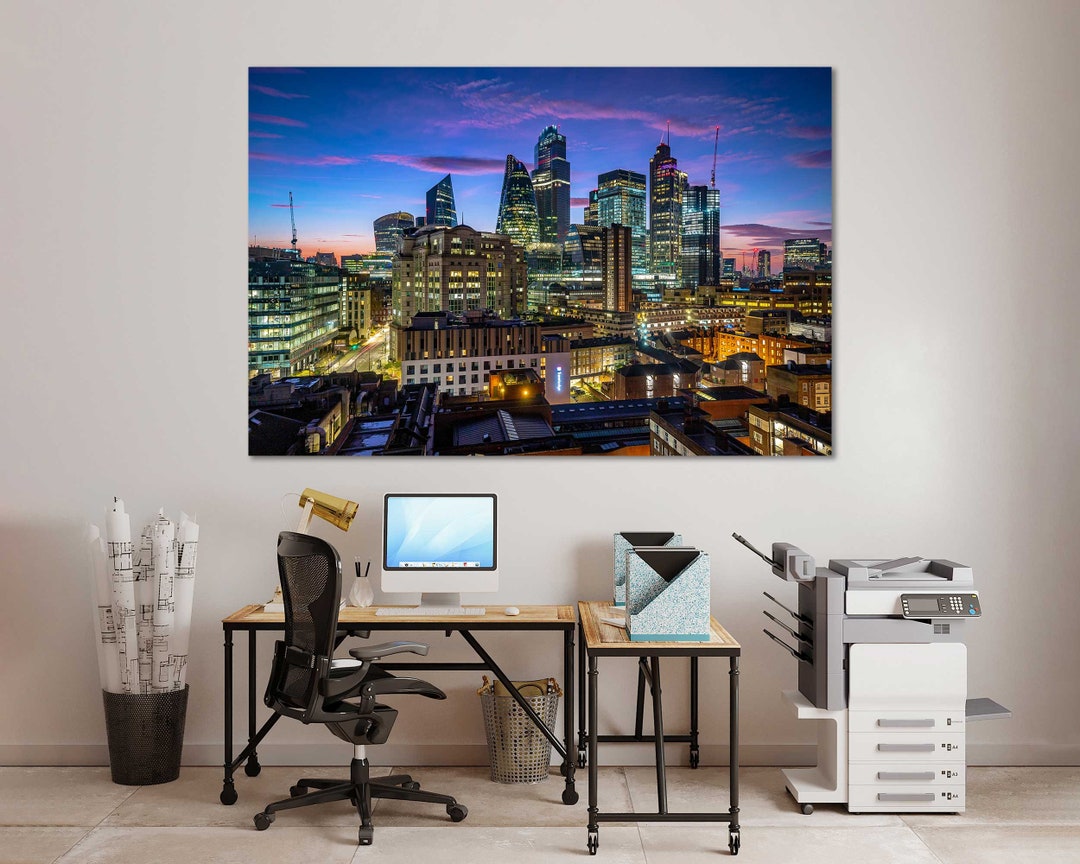 Canvas Set of London City London Office Wall Decor London - Etsy