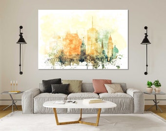 Quebec Canvas Print, Ready to Hang Wall Art for Bedroom, Office and Living Room
