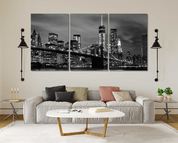 New York City in and Print Canvas New York Etsy