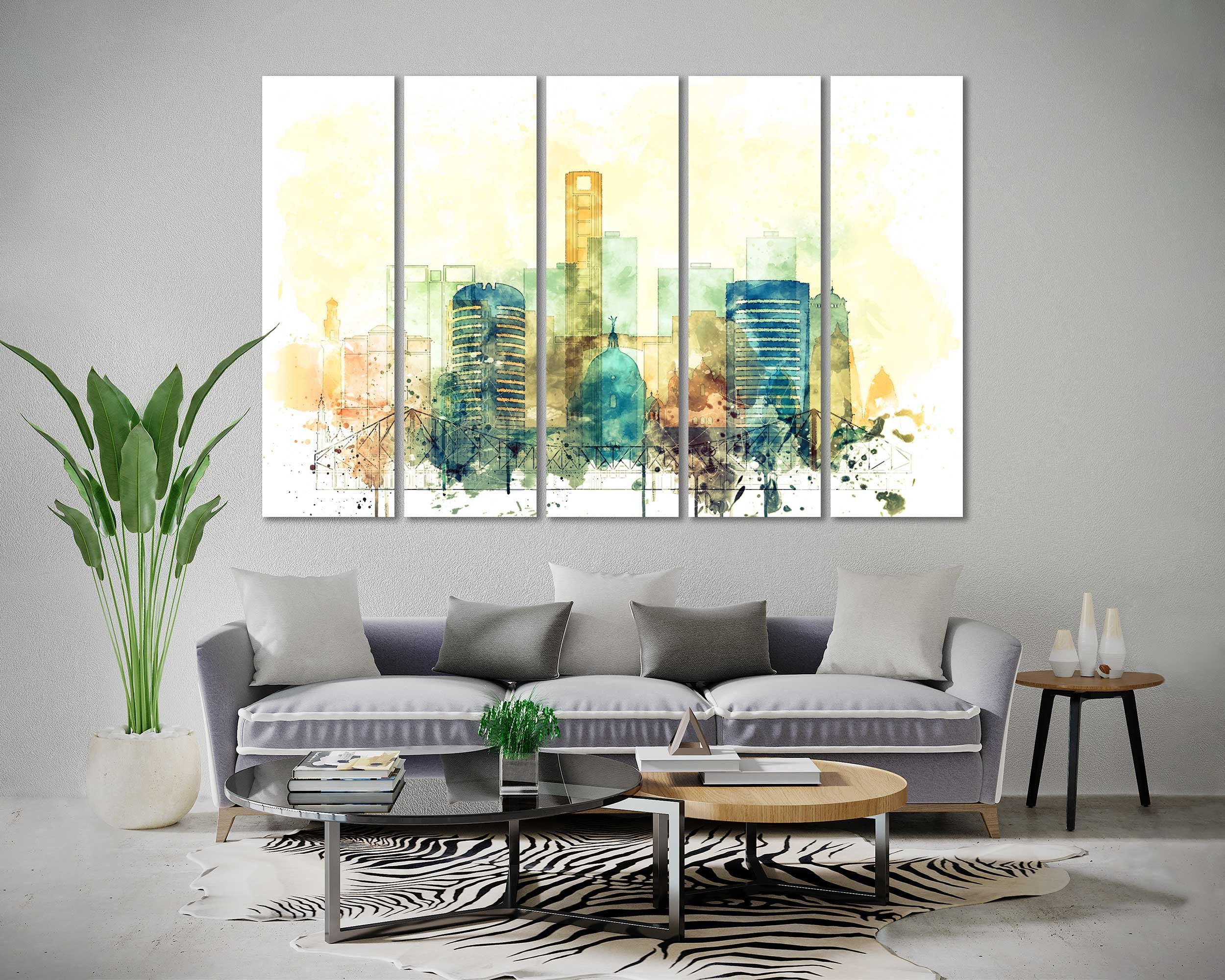 Kolkata Large Wall Art Sale Kolkata Wall Painting Decor Etsy