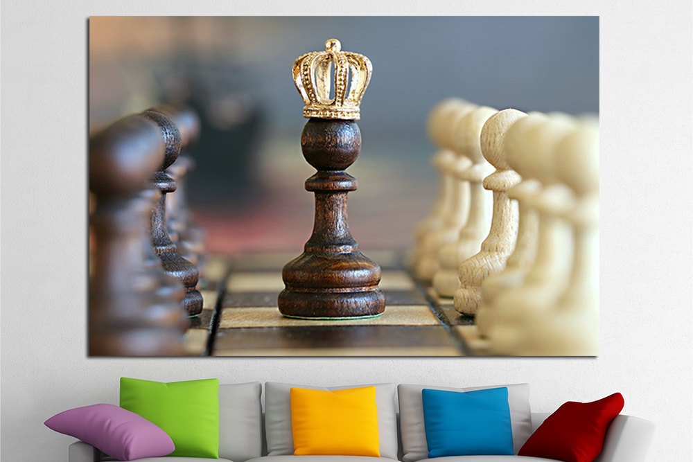 Chess Canvas Wall Art Chess Multi Panel Wall Decor for home Etsy