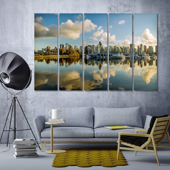 Vancouver Canvas Art Canada Vancouver Wall Art Vancouver Etsy