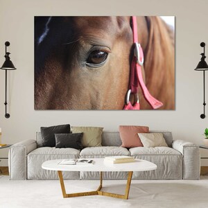 Portrait of Horse Print Canvas, Horse Wall Art, Horse Creative Decor for Bedroom, Horse Large Wall Decor, Horse Modern Art for Wall