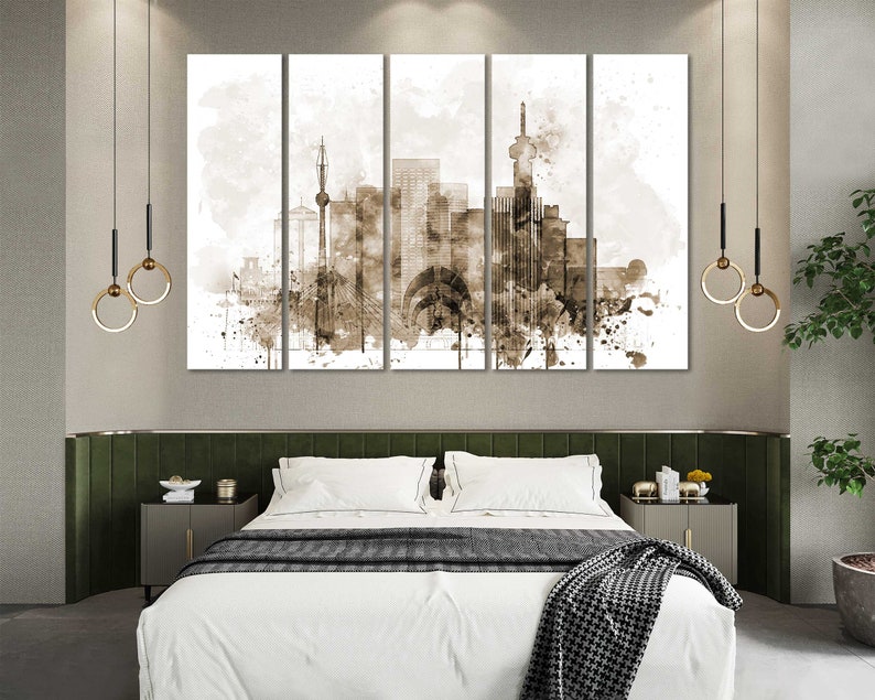Johannesburg Watercolor Canvas Prints Wall Art Johannesburg Etsy