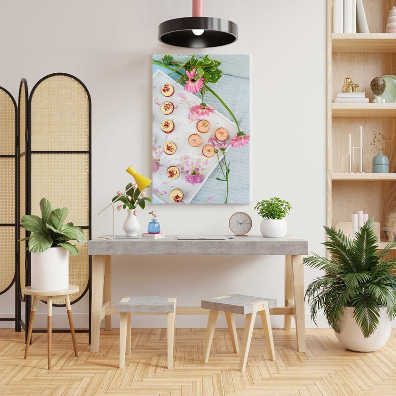 Cupcakes & Flowers Kitchen Wall Decor Art Kitchen Wall Decor - Etsy