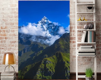 Office Wall Art Nepal Himalayas Landscape Canvas Print