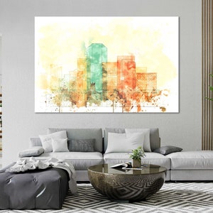 Lexington Kentucky Aquarell Leinwand Wandkunst Sale Lexington Skyline Wohnzimmer Wandkunst Set Lexington Schlafzimmer Wanddekoration Moderner Stil