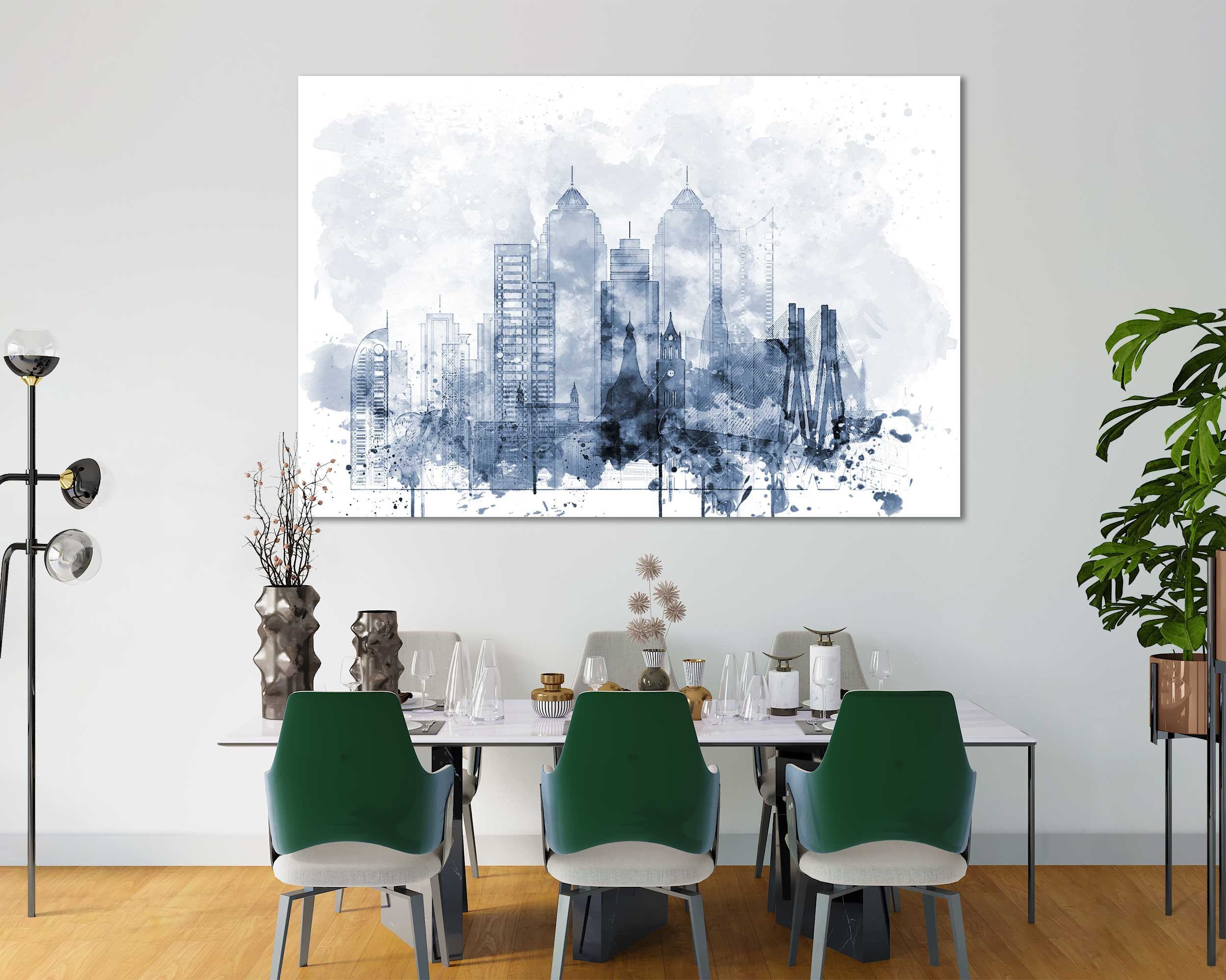 Mumbai Large Wall Art Sale Mumbai Wall Painting Decor Mumbai Etsy UK