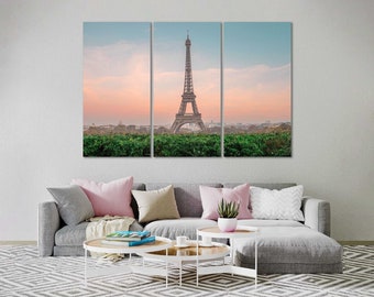 Canvas Set of Paris City, Paris popular art for wall, Paris print canvas, Paris art for gift, France travel art, Eiffel Tower picture print
