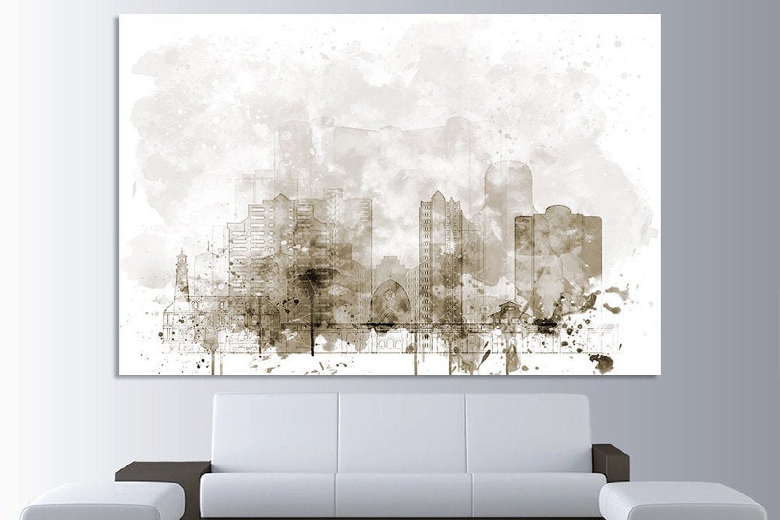 Naples Florida Watercolor Canvas Print Wall Art Naples Florida | Etsy